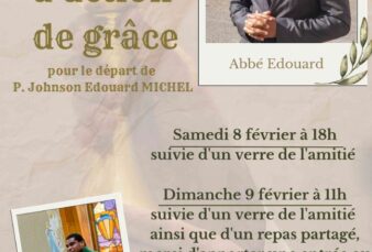 Départ du Père Edouard – Messes d’Action de Grâce